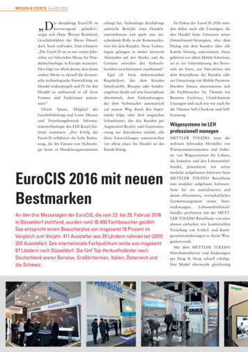 EuroCIS 2016 Mit Neuen Bestmarken - POS Kompakt