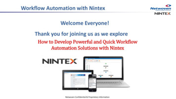 Powerful And Quick Workflow Automation Solutions With Nintex