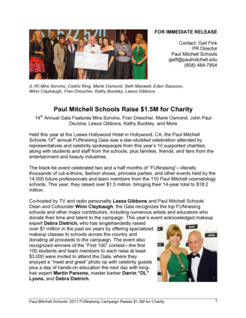 Paul Mitchell Schools Raise 1.5M For Charity