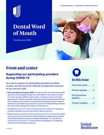 Dental Word Of Mouth - UnitedHealthcare