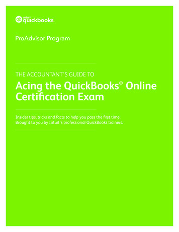 THE ACCOUNTANT'S GUIDE TO Acing The QuickBooks Online Certification Exam