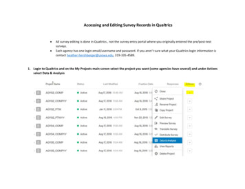 Accessing And Editing Survey Records In Qualtrics