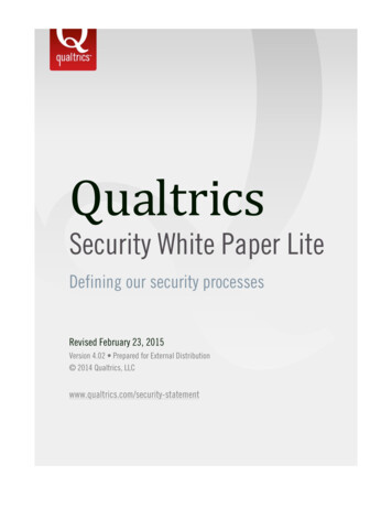 Qualtrics Security White Paper-lite V4.02