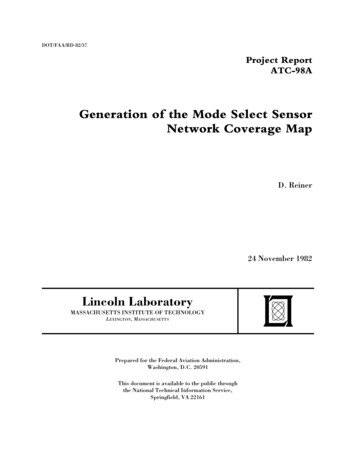 Generation Of The Mode Select Sensor Network Coverage Map