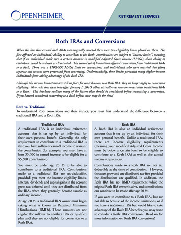 Roth IRAs And Conversions - Oppenheimer 