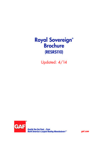 Royal Sovereign Brochure - GAF Roofing