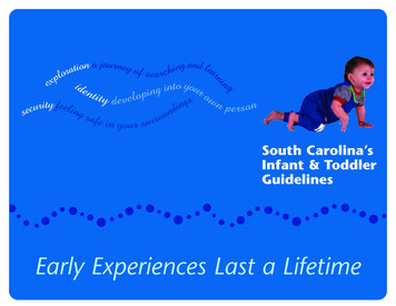 Early Experiences Last A Lifetime - SCPITC