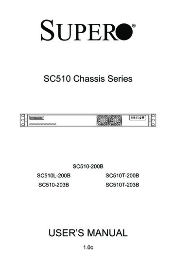 SC510-1U-Chassis - Super Micro Computer, Inc.