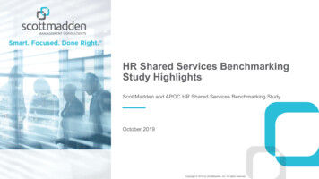 HR Shared Services Benchmarking Study Highlights - ScottMadden