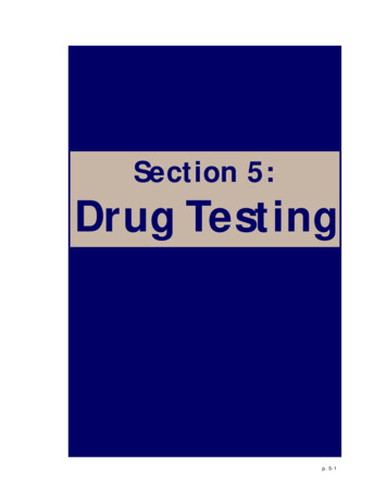 Section 5: Drug Testing - Mccsmcrd 