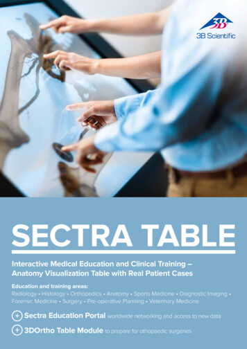 SECTRA TABLE - 3B Scientific