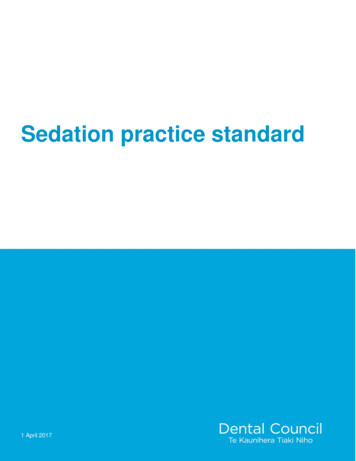 Sedation Practice Standard - Dental Council