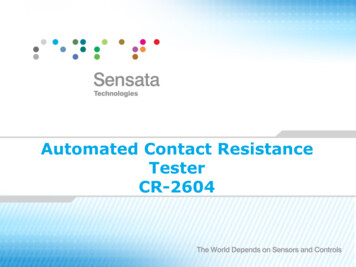 Automated Contact Resistance Tester CR-2604