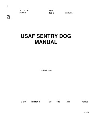 USAF SENTRY DOG MANUAL - Vspa 