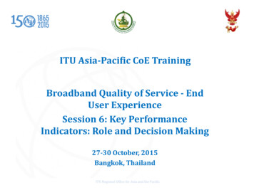 Session 6 KPI Role And Decision Making - ITU