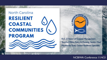 N.C. Division Of Coastal Management Tancred Miller, Policy . - NCBIWA
