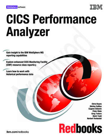 CICS Performance Analyzer - IBM Redbooks