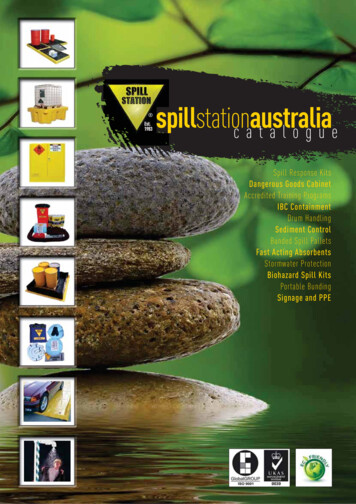 Spill Station Australia Product Catalogue - Spill Station Best Spill Kits