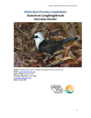 EAZA Best Practice Guidelines Sumatran Laughingthrush - Copy (3)