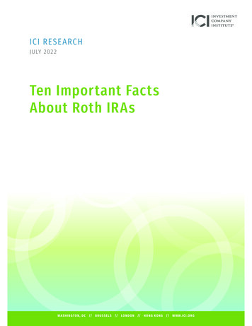 Ten Important Facts About Roth IRAs