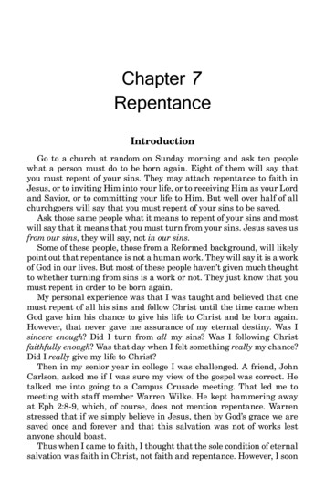 Chapter 7 Repentance - Faithalone 