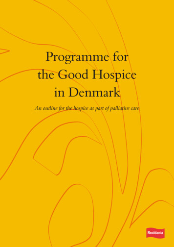 Programme For The Good Hospice In Denmark
