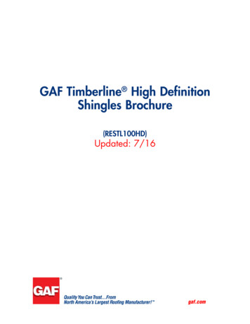 GAF Timberline High Definition Shingles Brochure - Detroit
