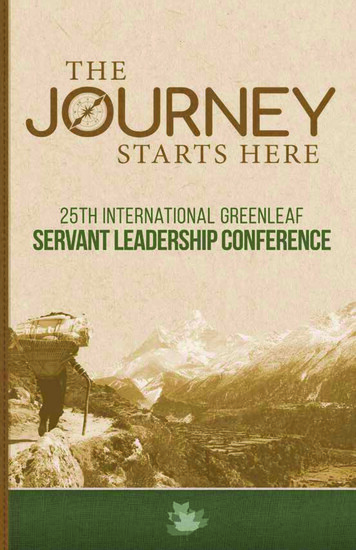 The Servant Is Leader - Greenleaf Center For Servant Leadership