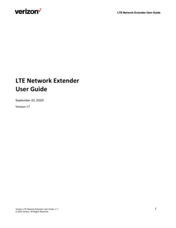 Verizon LTE Network Extender User Guide V1.7 - VZW