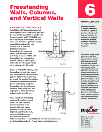 Freestanding Walls, Columns, 6 And Vertical Walls - OBERFIELDS