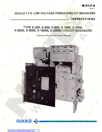 Gould I-t-e Low-voltage Power Circuit Breakers