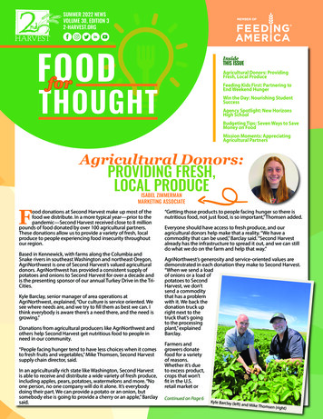Summer 2022 News Volume 30, Edition 3 2-harvest Food