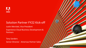 Solution Partner FY22 Kick-off - Adobe
