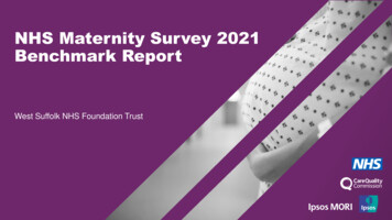 NHS Maternity Survey 2021 Benchmark Report