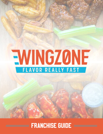 Wing Zone Franchise Guide ONLINE