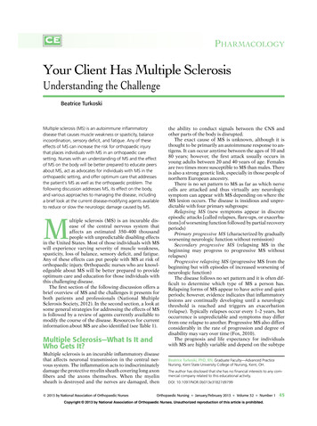 Your Client Has Multiple Sclerosis - CEConnection For Nursing