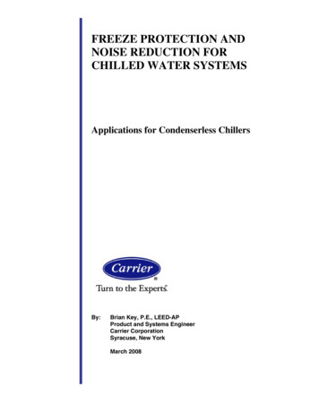 Freeze Protection In Chilled Water Systems Cb 03-12-08 - Carrier