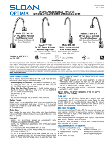 Gooseneck Faucets Installation Instructions