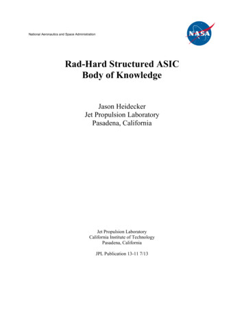 Rad-Hard Structured ASIC Body Of Knowledge