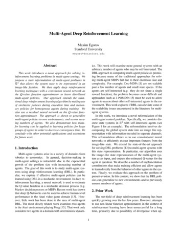 Multi-Agent Deep Reinforcement Learning - Stanford University
