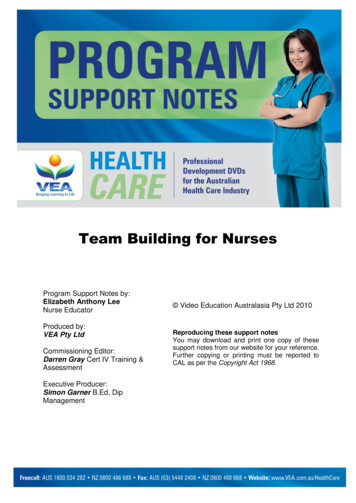 Team Building For Nurses - Infobase