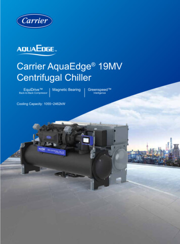 Carrier AquaEdge 19MV Centrifugal Chiller