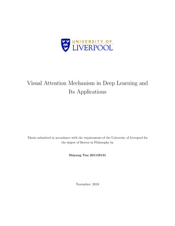 Visual Attention Mechanism In Deep Learning And Its Applications
