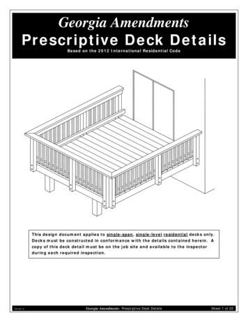 Fairfax County Typical Deck Details - Georgia