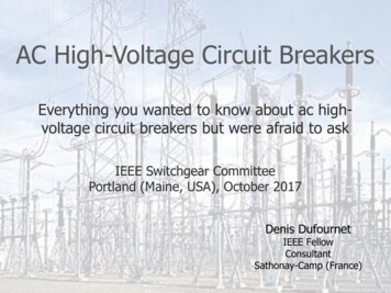 AC High Voltage Circuit Breakers - IEEE