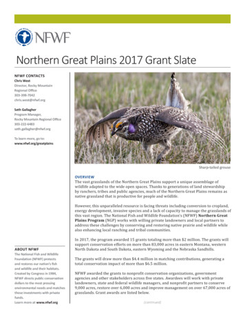 Northern Great Plains 2017 Grant Slate