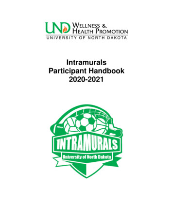 Intramurals Participant Handbook 2020-2021