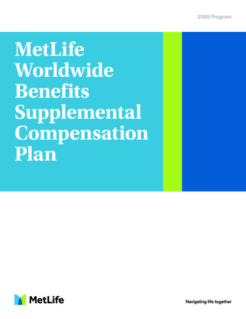 2020 Program MetLife Worldwide Benefits Supplemental Compensation Plan