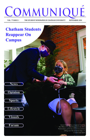 Chatham Students Reappear On Campus - Communiqué