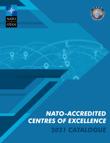 Nato-accredited Centres Of Excellence 2021 Catalogue